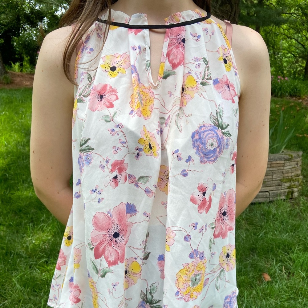 Halter Top Floral Shirt
